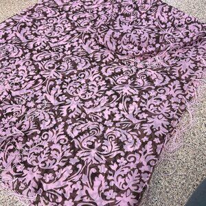 Pink and Brown paisley scarf